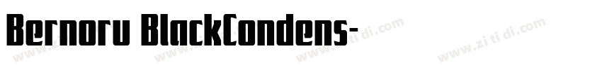 Bernoru BlackCondens字体转换